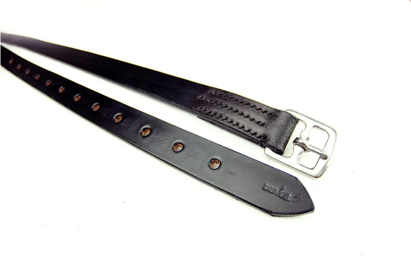 Dever 1in Stirrup Leathers Black-2